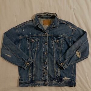 American Eagle Distressed Denim Jacket